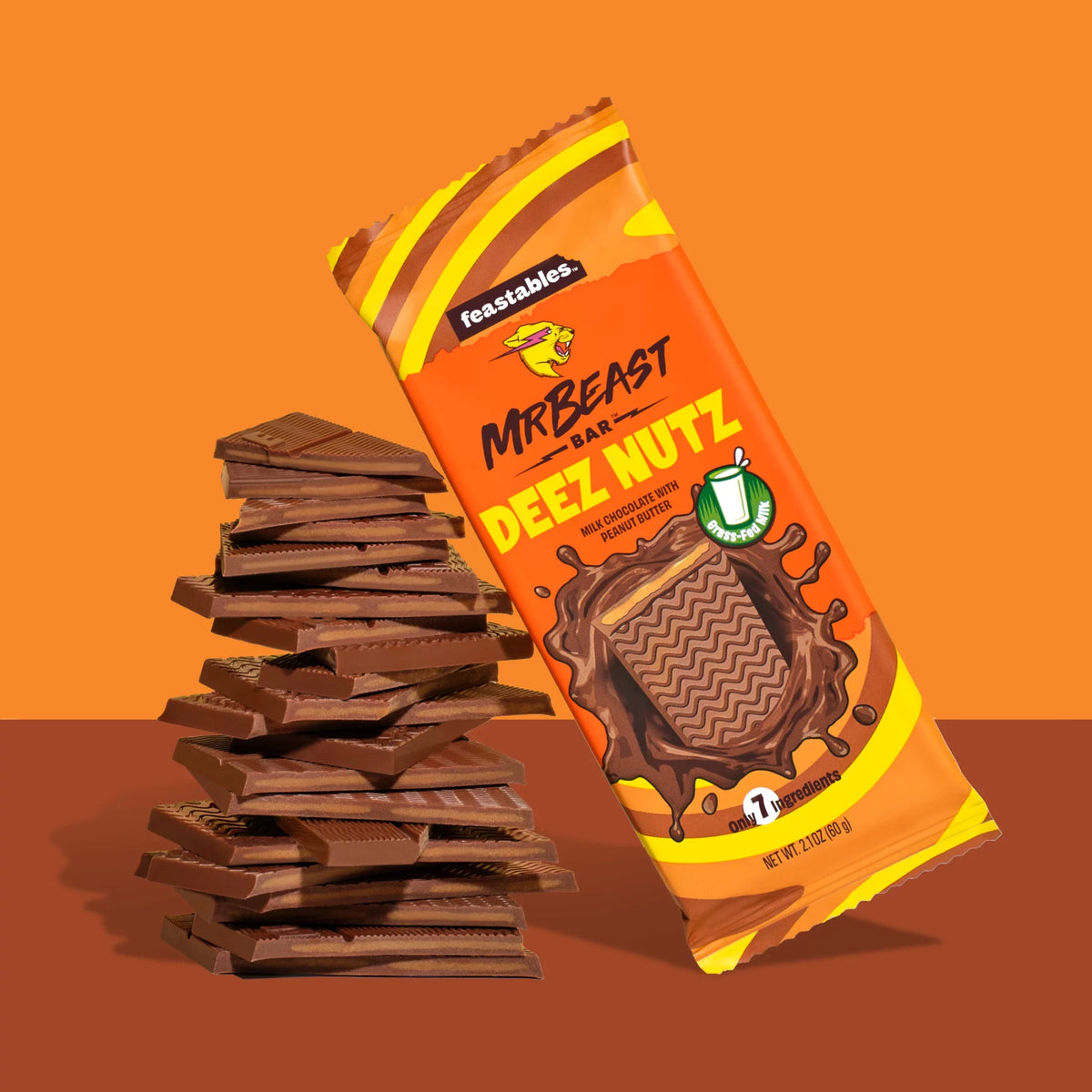 Mr Beast Feastables Chocolate Bar - Deez Nuts – Devnan Logistics
