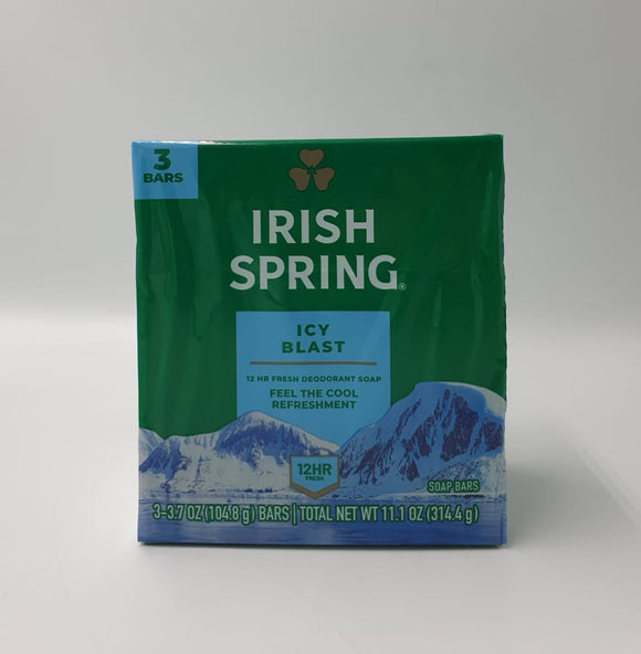 Badzeep Irish Spring Bar Soap Icy Blast 3.75OZ 3pk – Devnan Logistics