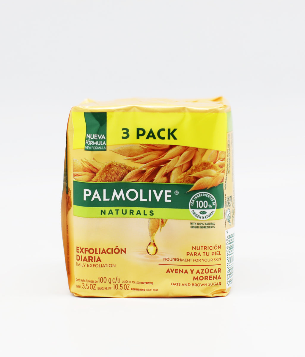 Badzeep Palmolive Naturals Bar Soap Oats & Brown Sugar 100GR/3.5OZ 3pk ...
