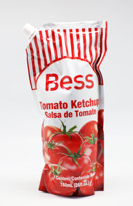 Bess Tomato Ketchup Spouch /Tuit 750ml (AKTIE PER KARTON) 12 PAKKEN
