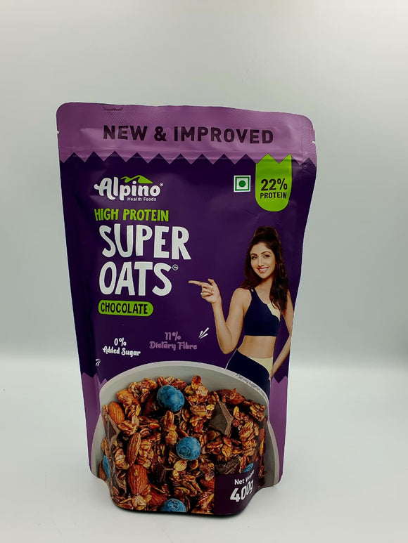 Alpino Peanut Butter Super Oats Chocolate 400gr 21% HIGH PROTEIN