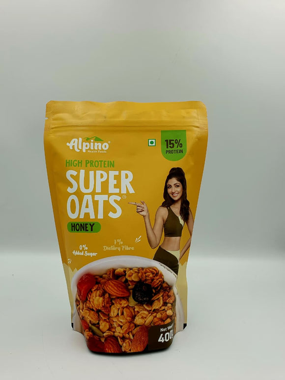 Alpino Peanut Butter Super Oats Honey 400gr 15%HIGH PROTEIN