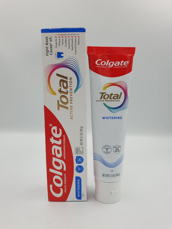 Tandpasta Colgate Total Whitening Gel 144gr/5.1oz
