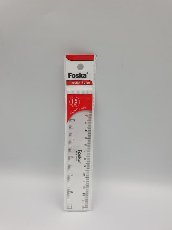 Foska Plastic Ruler 15 cm