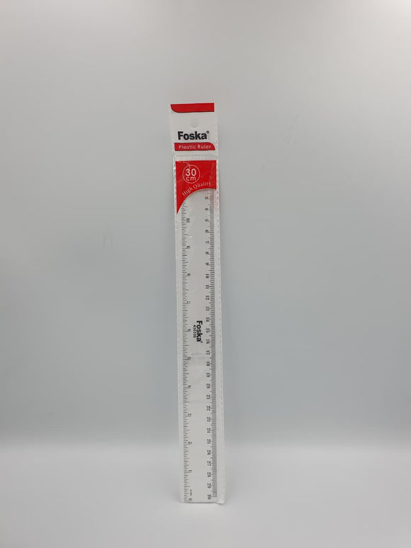 Foska Plastic Ruler 30cm