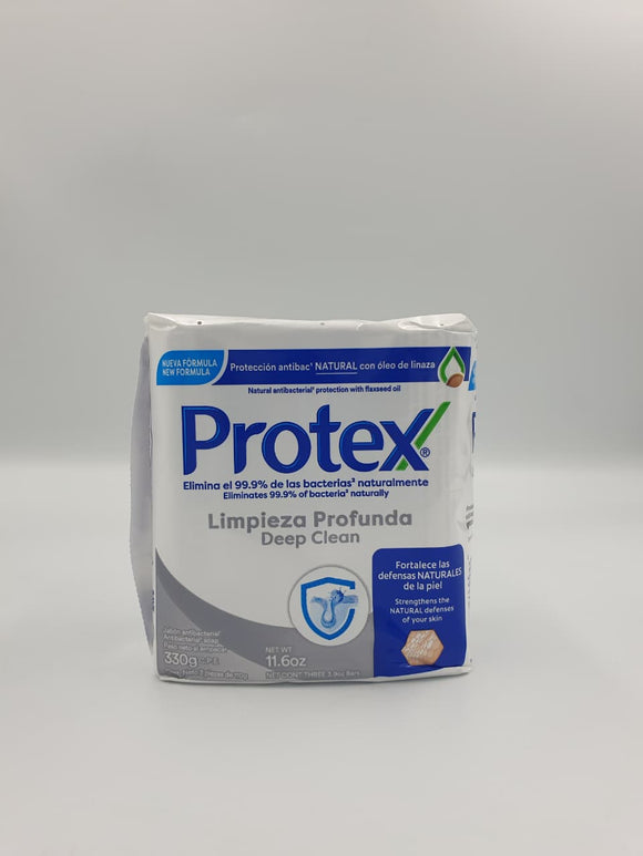 Badzeep Protex Bar Soap Deep Clean Blue Beads BS110gr/3.9oz 3pk
