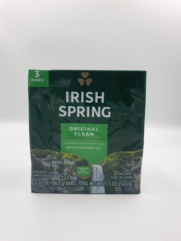 Badzeep Irish Spring Bar Soap Original 3.75OZ  3pk
