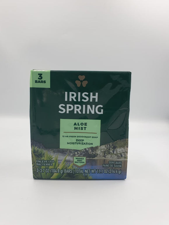 Badzeep Irish Spring Bar Soap Aloe 3.75OZ 3pk