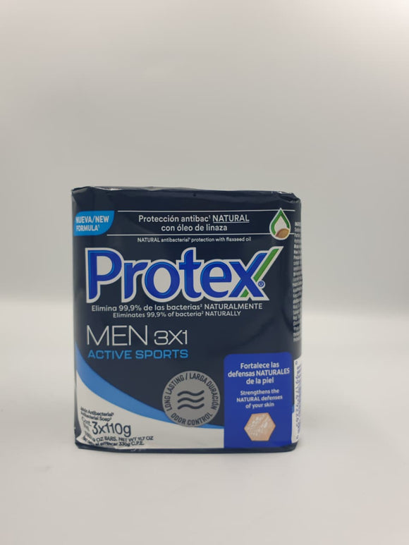 Badzeep Protex Bar Soap Men Sports BS110gr/3.9oz 3pk