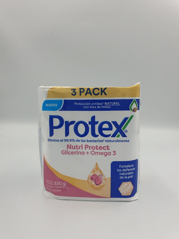 Badzeep Protex Bar Soap Omega 3 BS110gr/3.9oz 3pk