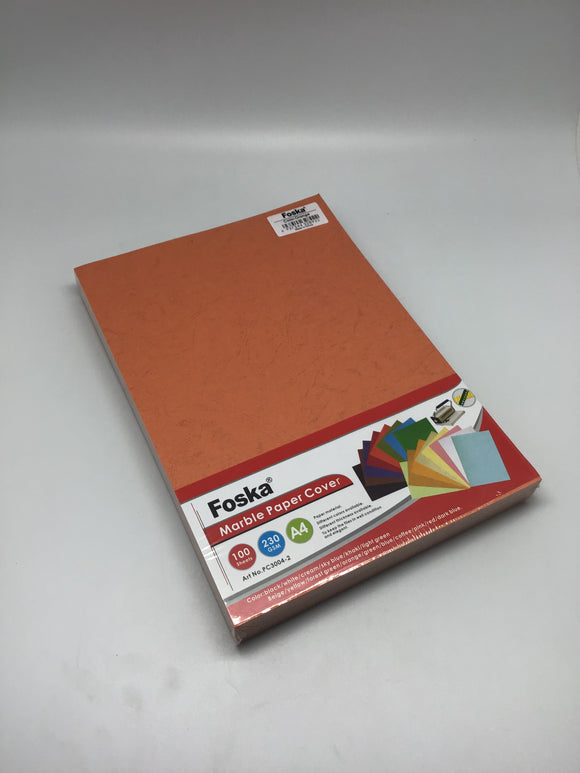 Marble Paper Cover Orange