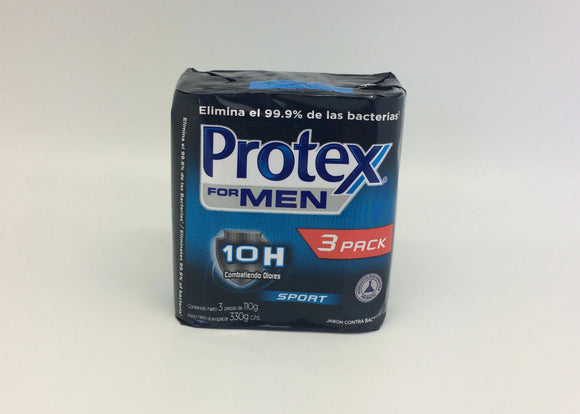 Badzeep Protex Bar Soap Men Sports BS110gr/3.9oz 3pk