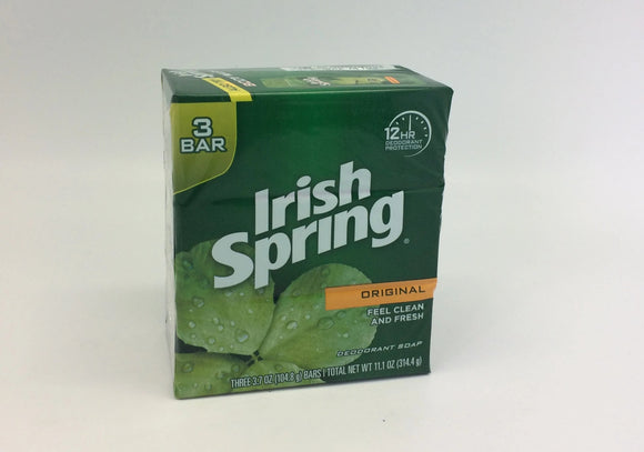 Badzeep Irish Spring Bar Soap Original 3.75OZ  3pk