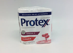 Badzeep Protex Bar Soap Omega 3 BS110gr/3.9oz 3pk