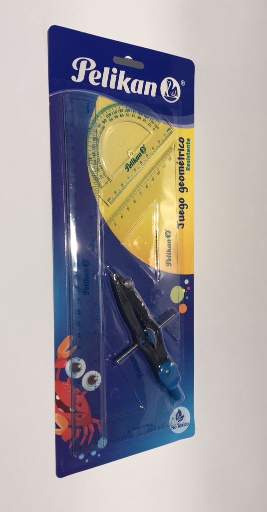 Passer set, Pelikan Geometric Set, 5 Pieces